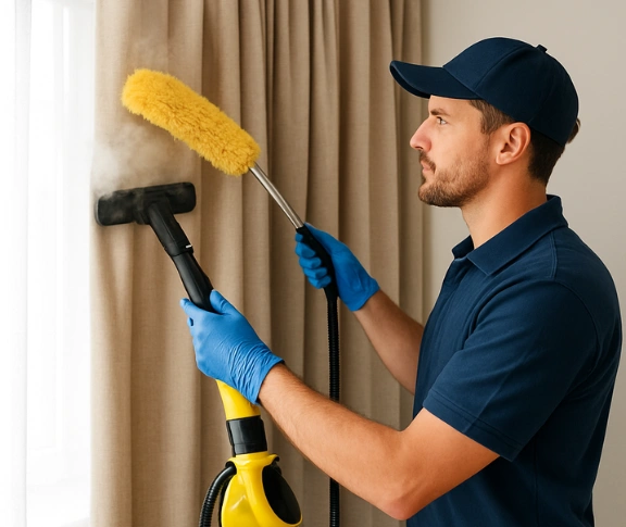 Trusted blind cleaning technician Matty Curtain Cleaning kentlyn-nsw QLD