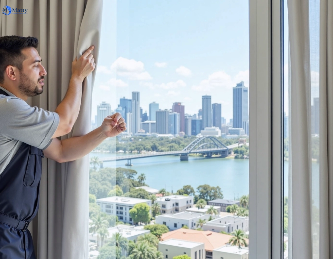 Professional curtain steam cleaning service kentlyn-nsw QLD by Matty Curtain Cleaning